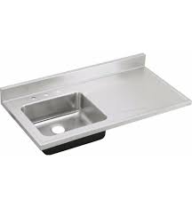 Free shipping on orders of $99+. Elkay S4819l4 Gourmet 48 Single Bowl Drop In Stainless Steel Kitchen Sink With Left Side Drain Board With Faucet Holes 4 Faucet Holes