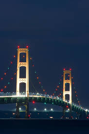 The mackinac bridge is the longest bridge in the western hemisphere. Mackinac Bridge Michigan Mackinac Bridge Vacation Trips Travel