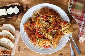 Chicken, chicken scampi, copycat recipe, olive garden, olive garden chicken scampi pasta (copycat). Olive Garden Chicken Scampi With Fresh Peppers