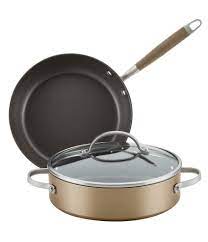 In 1989, anolon was established. Anolon Advanced Home Hard Anodized Nonstick Bronze 3 Piece Cookware Set Dillard S