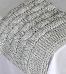 Light Gray Baby Blanket Knitted Baby Blanket Knit Baby Etsy