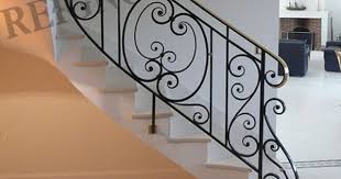 Rampe D Escalier Fer Forge Medaillon
