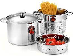 Get it as soon as tue, oct 26. Amazon Com Cook N Home 4 Piece 8 Quart Multipots Stainless Steel Pasta Cooker Steamer Home Kitchen