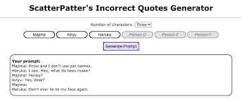 I am not out of control! Hannya Chan On Twitter Incorrect Quotes Generator Is Generating Some More Kazumaji Canon I Guess