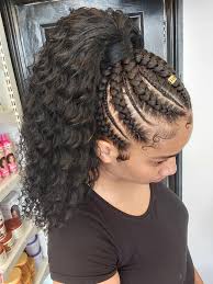 Take the strands of the extension and pull them through the loop. Cornrows High Curly Ladiva Hair Salon Extension Facebook
