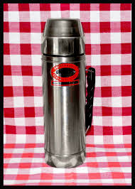 Super, schon wieder ein sammelstück für die bewunderer der kunst von rosina wachtmeister! Vintage 50s 60s Industrial Uno Vac Stainless Steel Unbreakable Heavy Duty Thermos W Handle And Stainless Steel Cup Stainless Steel Cups Thermos Vac