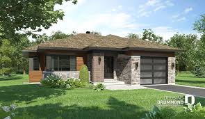Decouvrez Le Plan 3289 Pintendre Qui Vous Plaira Pour Ses 2 Chambres Et Son Style Moderne Bungalow House Design House Plans Modern Style House Plans