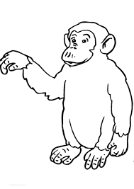 Chimpanzee coloring pages are a fun way for kids of all ages to develop creativity, focus, motor skills and color recognition. Coloring Pages Chimpanzee Coloring Pages