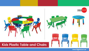Kids Plastic Tables And Chairs In Dubai Abu Dhabi Uae Plastic Tables Table And Chairs Kids Furniture