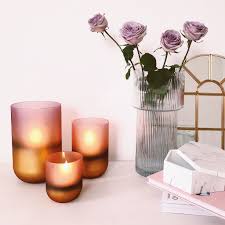 Ombre Glow Large Tealight Holder Trio Party Lite Candles Tea Lights Tea Light Holder