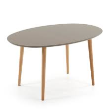 table oqui ovale extensible 140 220 cm naturel et marron table salle a manger table extensible chaise salle a manger