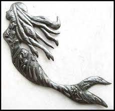 Mermaid Wall Art Beach Decor Outdoor Metal Wall Art Mermaid Etsy Mermaid Wall Art Metal Art Decor Outdoor Metal Wall Art
