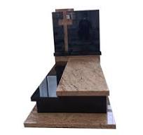 Granite Cross Design Tombstones - Durable & Customizable