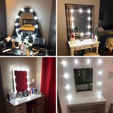 Wyndenhall windham 30 bath vanity with white quartz marble top. Diy Hollywood Lighted Makeup Vanity Mirror With Dimmable Lights Stick On Led Mirror Light Kit For Vanity Set Plug In Makeup Light For Bathroom Wall Mirror Light Bulb Only Walmart Canada