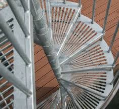 Sturdy Galvanized Metal Spiral Stairs Salter Spiral Stair