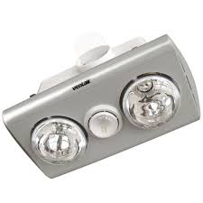 White Klein 2 Bathroom 3 In 1 Heat Light And Exhaust Fan Exhaust Fan Heat Lamps Bathroom