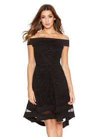 Bardot Off The Shoulder Dresses Quiz Clothing Dresses Long Black Dress Dress Blog