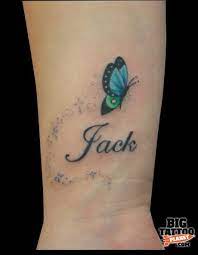 Butterfly Tattoos With Names Image 13 Of 58 Back To The Tattoo Station Butterfly Wrist Tattoo Butterfly Name Tattoo Tattoo Designs Wrist