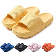 32 offers from $10.97 #38. Ev Spaces Shower Shoes Pillow Slides Sandals Women Men Summer Slippers House Slip On Comfortable Soft Thick Sole Walmart Com Walmart Com