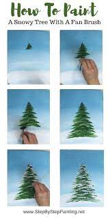 How To Paint A Christmas Tree Christmas Tree Painting Tree Painting Christmas Paintings