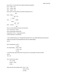 Maka tara dapat dihitung menggunakan cara berikut ini. Rumus Bruto Pdf