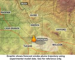 Good morning!low clouds are surging inland this morning, and should cover more of the metro area between sunrise and the late morning. Wildfire Smoke Forecast Adeq Arizona Department Of Environmental Quality