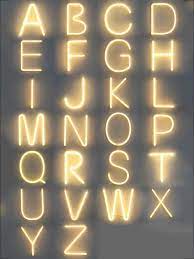 Alphabet Design Led Light 1pc Alphabet Design Led Lights Alphabet