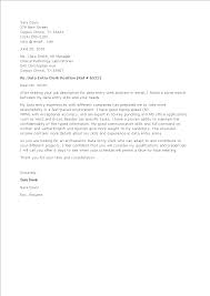 Wow your future employer with this simple cover letter example format. Gratis Data Entry Clerk Job Position Cover Letter
