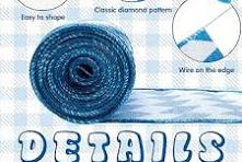 Wehhbtye 20 Yard Oktoberfest Wired Edge Ribbon - 2.5Inch Blue and White  Diamond Check Wired Edge Ribbon Oktoberfest Bavarian Gingham Decorative  Ribbon ...