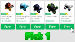 Here are some of the unique and exiting tips that will help you to get free robux without using any generator tool or currency generation website. This Roblox Game Gives You A Free Dominus Youtube