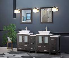 This spacious home has many extras like the large co. Amazon Com Vanity Art 72 Inch Double Sink Bathroom Vanity Compact Set 4 Cabinets 2 Shelves 10 Dove Tailed Drawers Quartz Top And Ceramic Vessel Sink Bathroom Cabinet With Free Mirror Va3124 72 E Kitchen