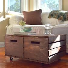 I knew that i wanted a new coffee table, but was not going to spend an arm and a leg on a new one. Home Dzine Home Diy Wine Crate Storage Coffee Table