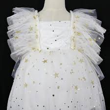 Maisha white flower girl dress