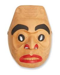 Signed Stan Greene Inuit Mask & Raven Rattle