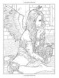 See more ideas about coloring pages, adult coloring pages, coloring books. Amazon Fr Gothic Dark Fantasy Coloring Book Selina Fenech Livres Fairy Coloring Pages Angel Coloring Pages Coloring Books