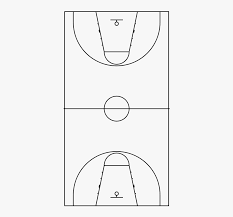 Basketball court clipart transparent background. Clip Art Basketball Court Black And White Transparent Basketball Court Outline Hd Png Download Kindpng