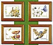 Counted cross stitch design to be created in cotton threads on ivory, 100% cotton fabric, 10.5 threads per cm (27ct). Needlecraft Kits By Marjolein Bastin