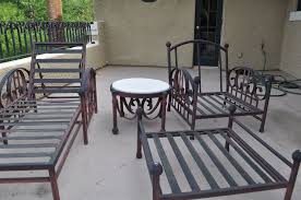 Refinishing Your Patio Furniture Metal Outdoor Furniture Patio Furniture Makeover Refinished Patio Furniture