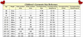 Kids Size Chart Us Kids