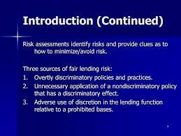 Fair lending risk assessment layout is used to determine how each page of your. Ppt Fair Lending Risk Assessments Powerpoint Presentation Free Download Id 729247