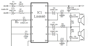 La4440 Amplifier Circuit Stereo Amplifier Circuit Diagram Audio Amplifier