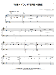 Wish You Were Here Sheet Music Pink Floyd Very Easy Piano Piano Sheet Music Free Piano Sheet Music Sheet Music