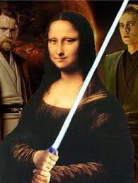 Jedi Mona Art Parody Jedi Star Wars Humor