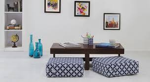 Table With Floor Pillows Zabu Coffee Table With Floor Cushions Urban Ladder Coffee Table Floor Cushions Coffee Table Design Modern