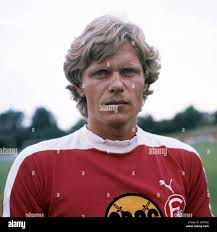 football, Bundesliga, 1976/1977, Fortuna Duesseldorf, team presentation,  portrait Herbert Schmitz Stock Photo