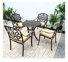 Sling patio chair dining chair patio chairs white patio chairs. China Metal Leisure Dining Chair 5 Piece Cast Aluminium Patio Bistro Set Outdoor Home Garden Set China Cast Aluminum Chairs Hotel Dining Table