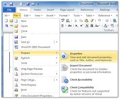 Click browse then navigate to the directory where you saved the file. Where Is File Properties In Office 2007 2010 2013 And 365
