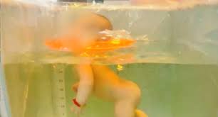 The plastic baby bath seats/chairs are intended for children 6 months and up. Death Trap Baby Dies Using Popular Neck Float Swimming Device