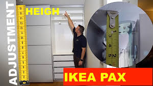Hinges with integrated dampers catch the door and close it slowly, silently and softly.if you want to organise inside you can complement with interior organisers from the komplement series. Pp Flat Pack Assembly London Ikea Pax Sliding Doors Height Adjustment Part 1 Facebook