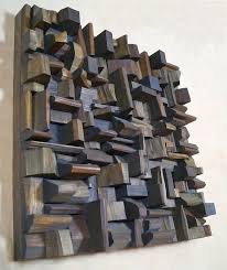 Contemporary Original Art Wall Sculptures Olga Oreshyna Wood Art Acoustic Panels Wooden Art